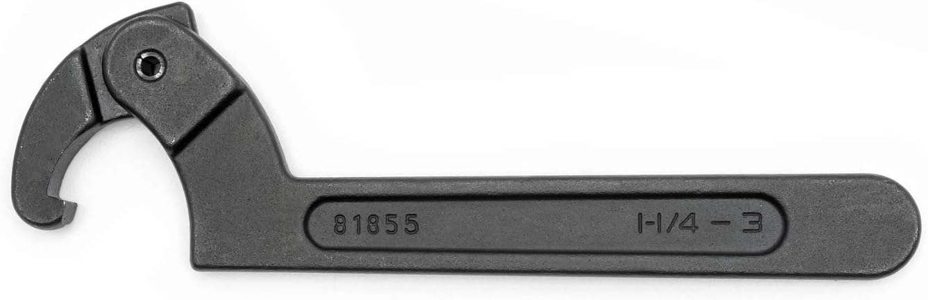 GEARWRENCH Adjustable Hook Black Oxide Spanner Wrench, 2" to 4-3/4" - 81856