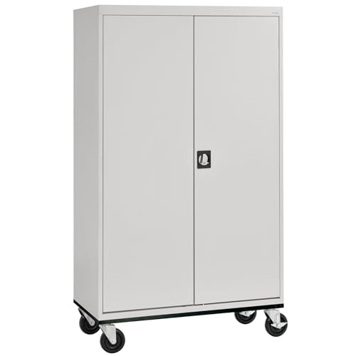 Sandusky Lee TA4R462472-02 Transport Series Mobile Storage Cabinet, Charcoal