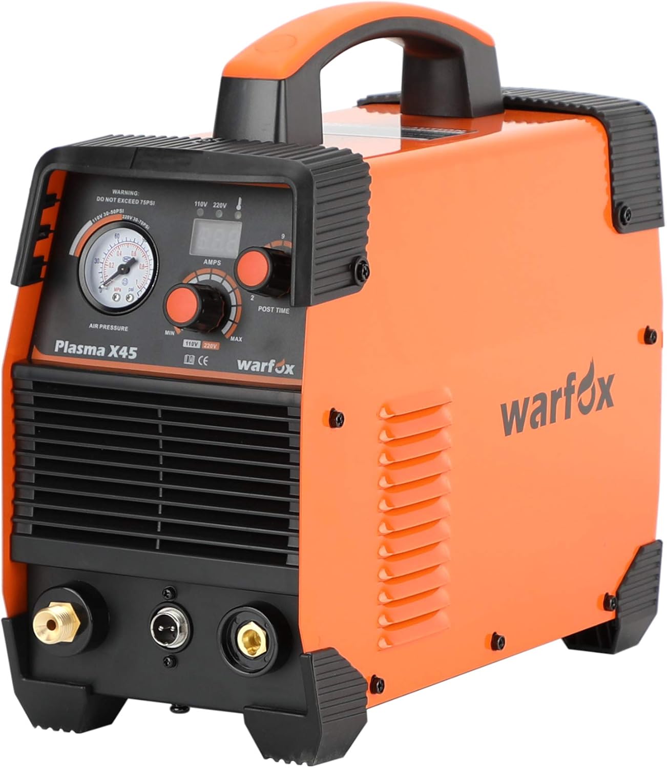 Plasma Cutter, 45Amps Plasma Cutting Machine,110/220V Dual Voltage Metal Cutter, Max Cutting Thickness 10mm in 220V 65PSI (Plasma X45 110/220V)