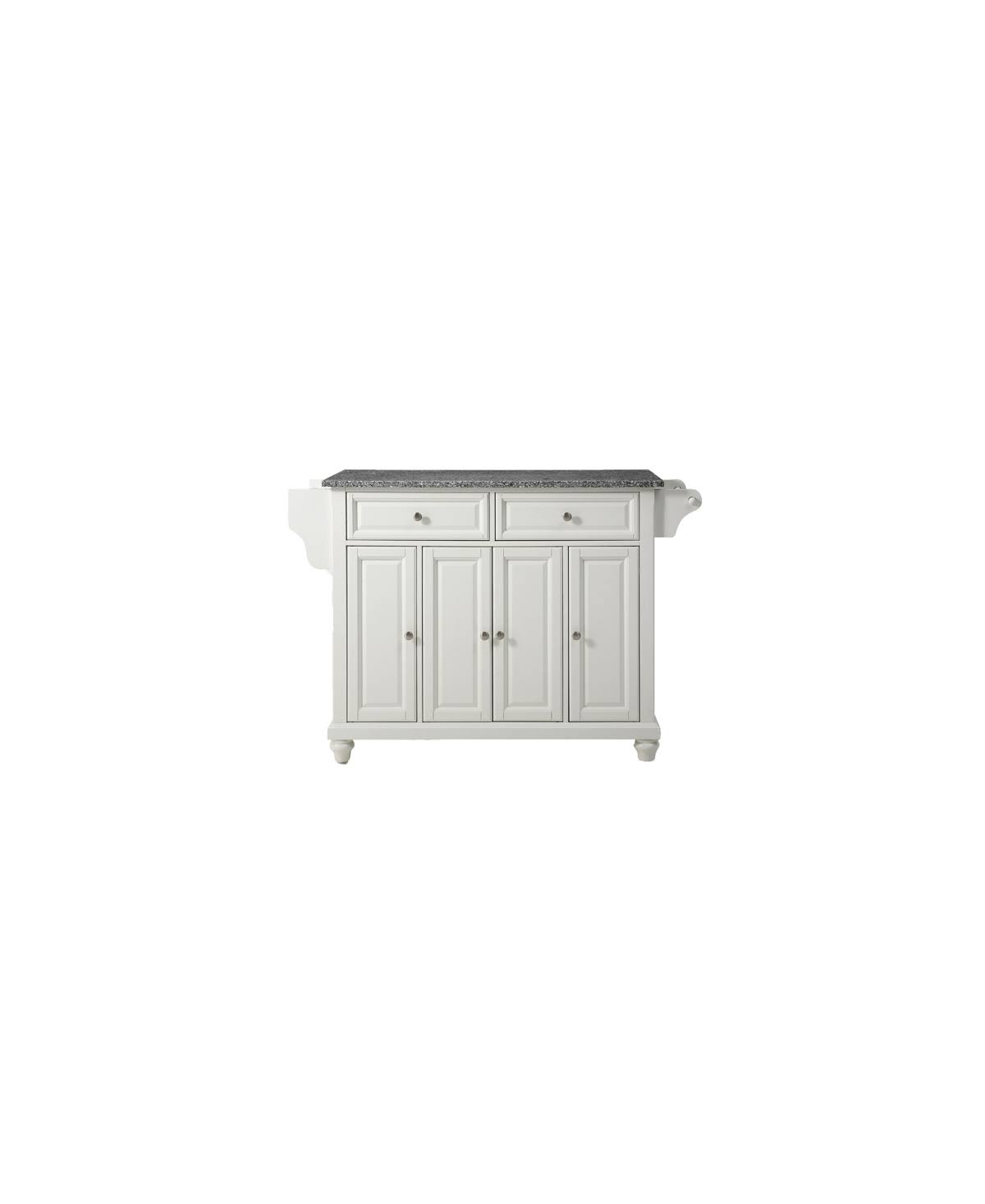 Cambridge Solid Granite Top Kitchen Island - Crosley - White