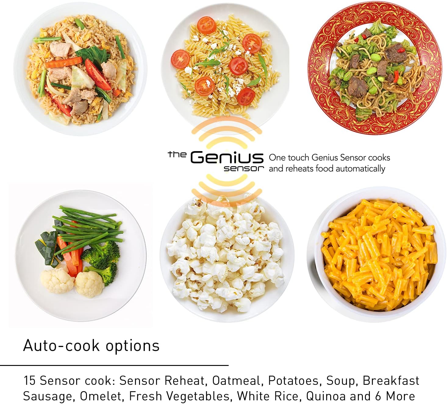 Panasonic NN-SN65KB Microwave Oven with Inverter Technology 1200W, 1.2 cu.ft. Small Genius Sensor One-Touch Cooking, Popcorn Button, Turbo Defrost-NN-SN65KB (Black)