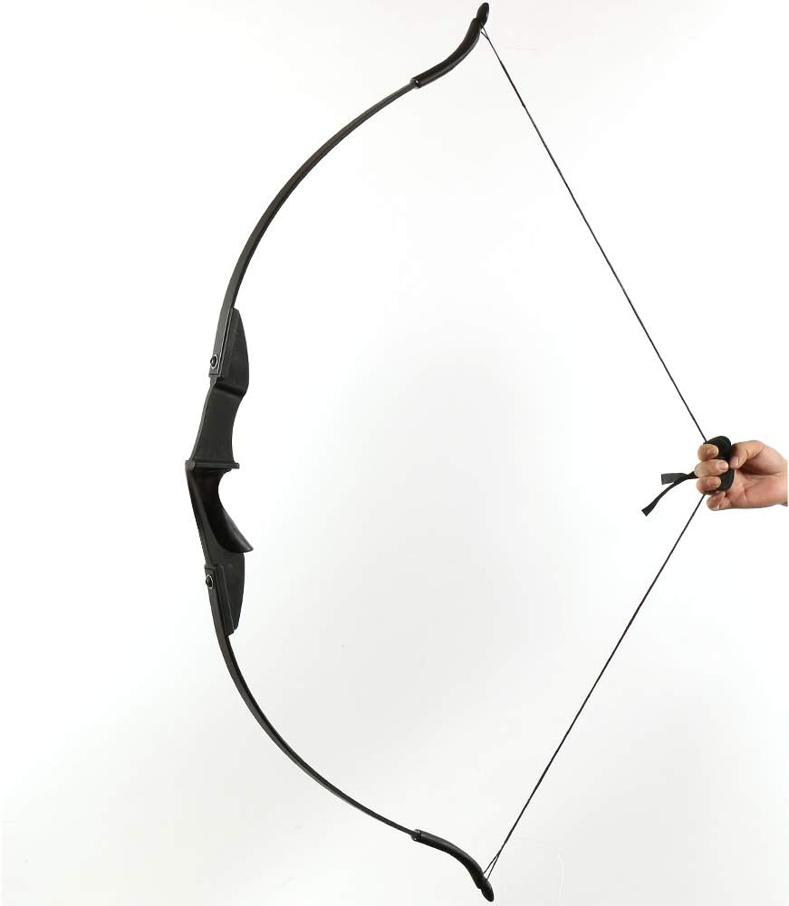 TOPARCHERY Archery 57" Takedown Youth Recurve Bow and Arrow Set Long Bow Kit with 6pcs Fiberglass Arrows for Beginner Teenagers Right Left Hand Black - Draw Weight 20lbs- 40lbs Pack of 2