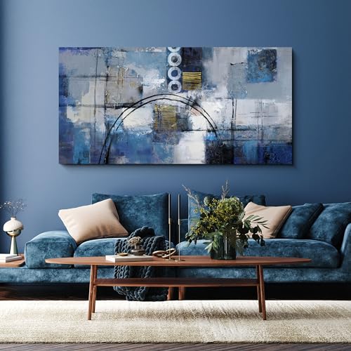 yiijeah Large Abstract Canvas Wall Art Giclee Print Decor for Living Room Bedroom Abstract Picture White Gray Artwork Moder Home Office Decoration 30x60