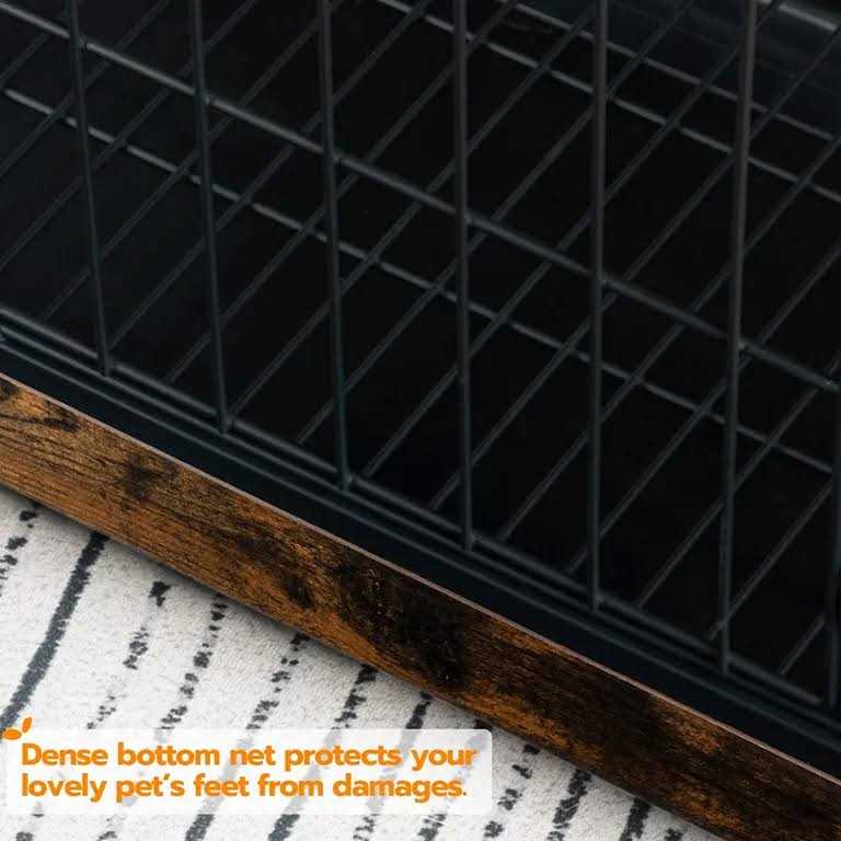 HOOBRO Dog Crate Furniture Large Dog Kennel Indoor 38.6 Wooden Pet Furniture with Pull-Out Tray - Pet Supplies online store