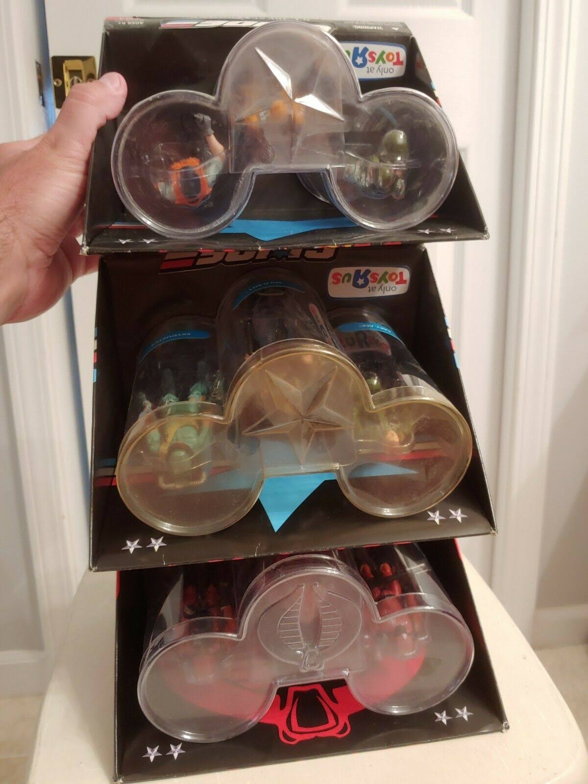 G I Joe 25th Anniversary Air Command Exclusive Boxed Set of 3 Action Figures Wild Bill Captain Ace Skyduster