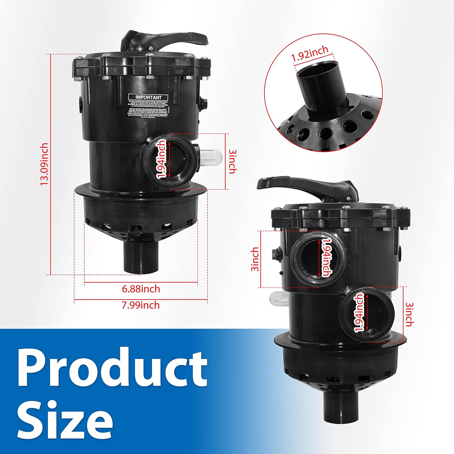 SP071621 Top-Mount Control Valve Replacement for Hayward Pro Series Sand Filter S310T2, S270T2, S310T2, S360T2