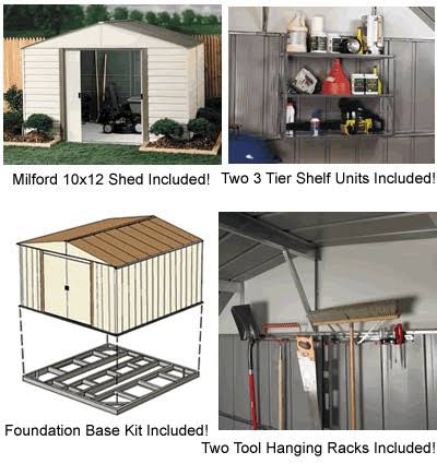 Arrow Shed Vinyl Milford 10& x 12&
