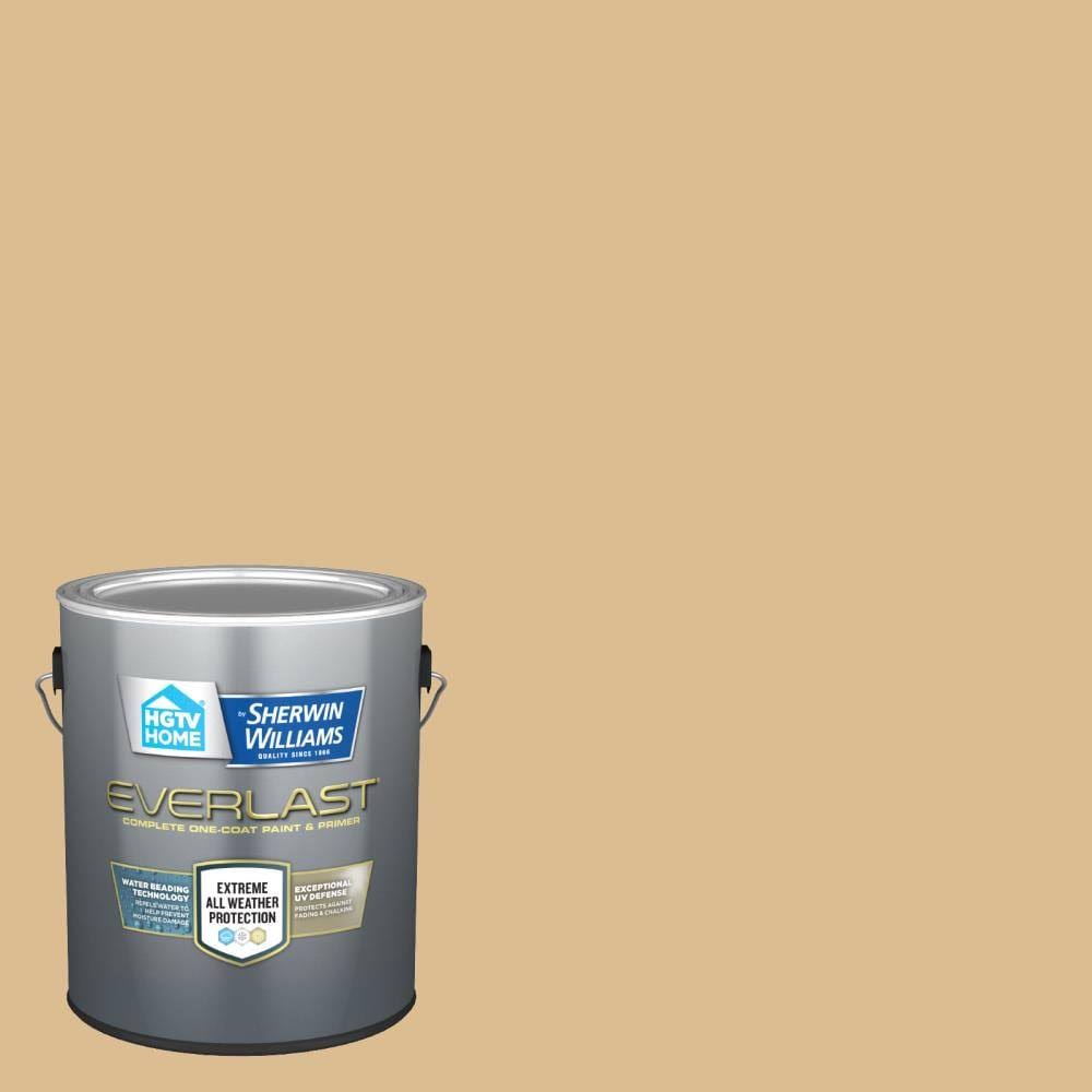 HGTV Home by Sherwin-Williams Everlast Satin Blonde Hgsw2176 Exterior Paint (1-Gallon) | HGSW2176-833028
