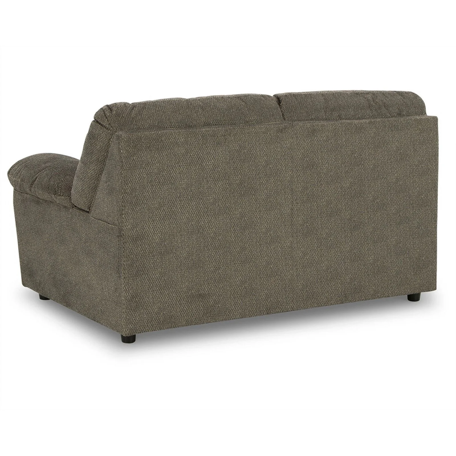 Ashley Furniture Norlou Contemporary Fabric & Wood Loveseat in Gray