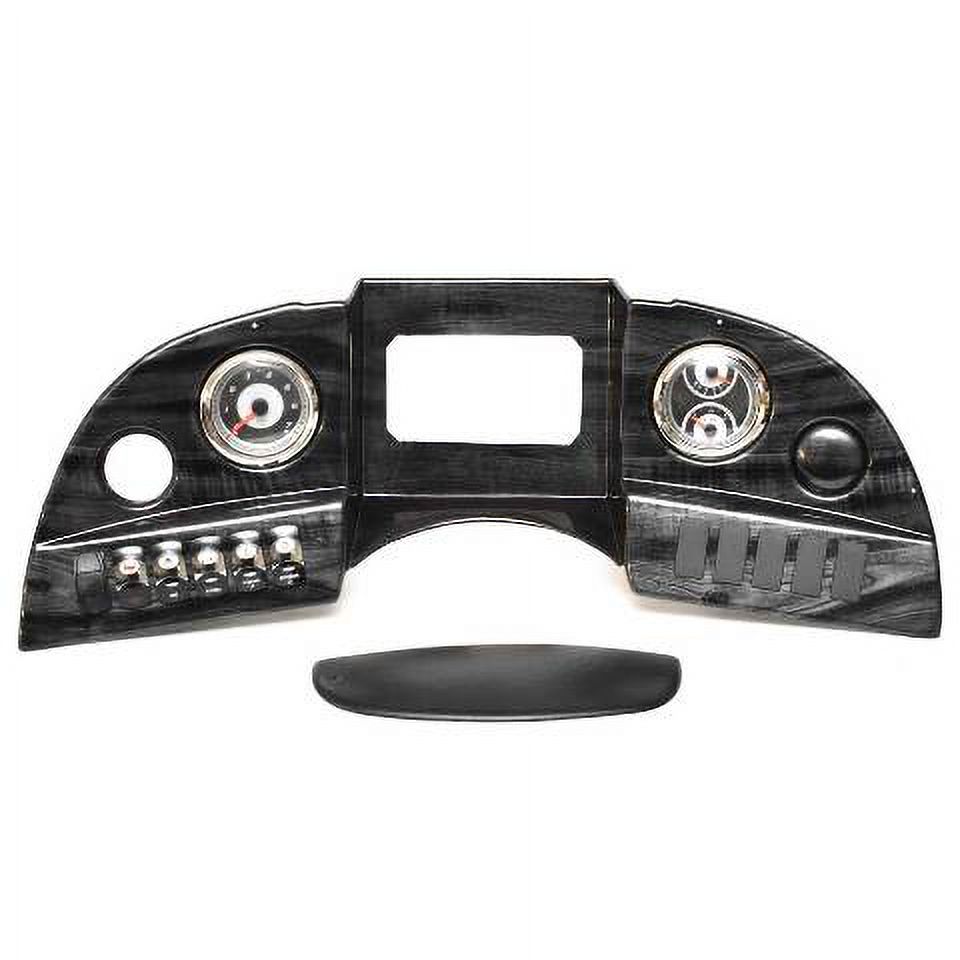 Avalon Pontoon Boat Gauge Panel 125745 | Gray Woodgrain