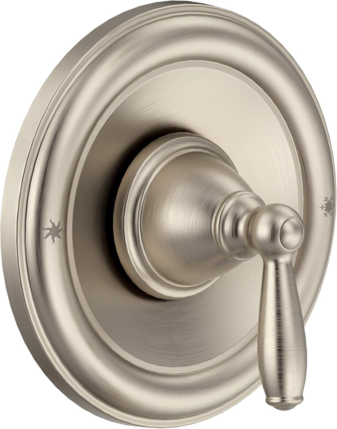 Moen T2151BN Brantford Posi-Temp Pressure Balancing Traditional Tub and Shower Valve Trim Kit Valve Required, Brushed Nickel Pack of 2