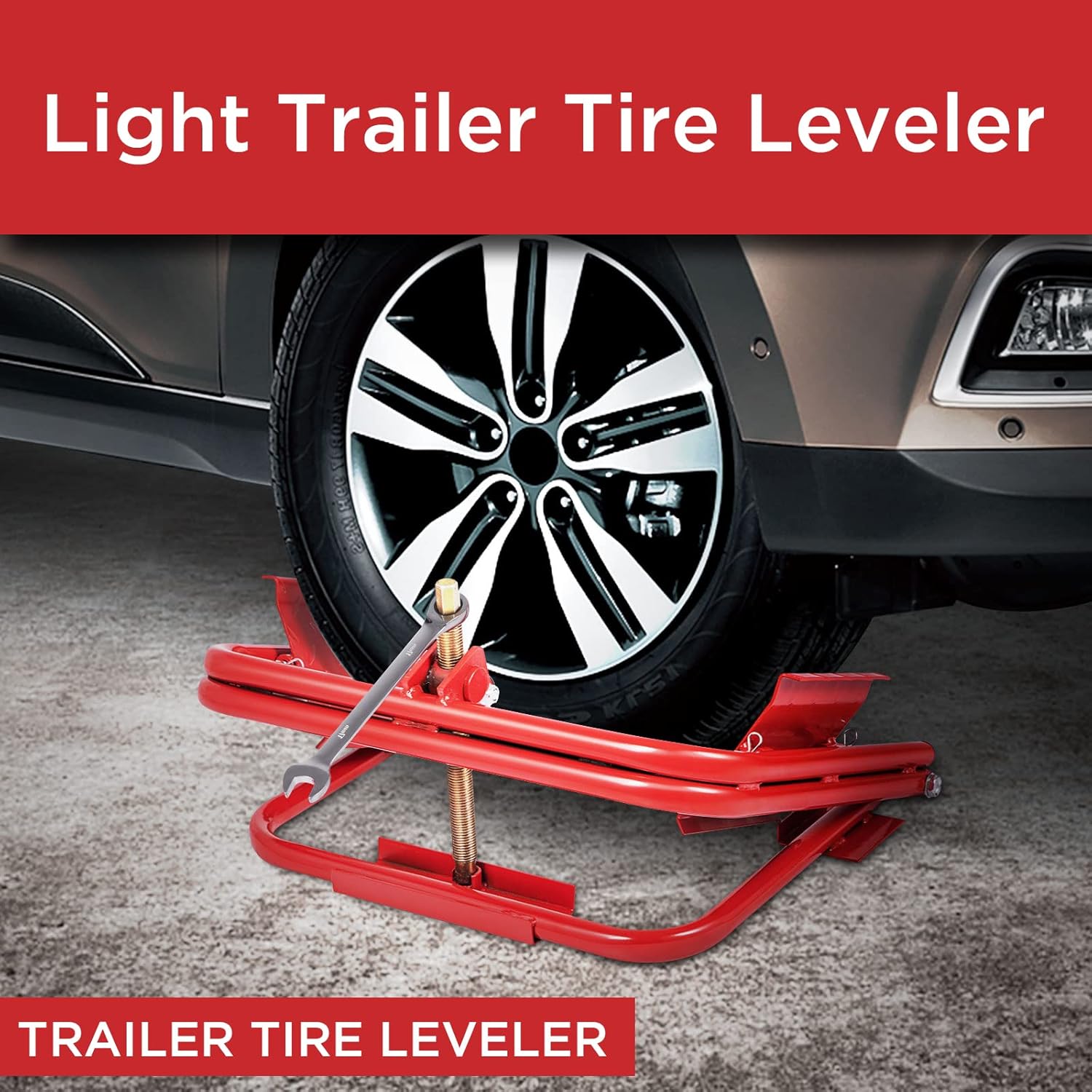 Gloppers Light Trailer Tire Leveler,Easy Leveling,Light Weight RV Tire Leveler for RV,Camper,Truck,Tire Wheels Diameter 13 inch,14 inch and 15 inch