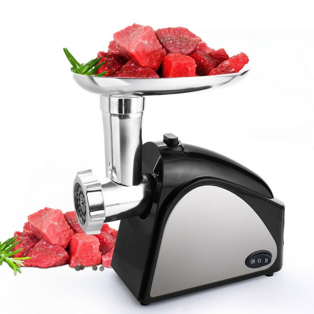 Electric Meat Grinder 2000W, Food Meat Grinders with 3 Stainless Grinding Plates and Sausage Stuffing Tubes for Home Use u0026Co