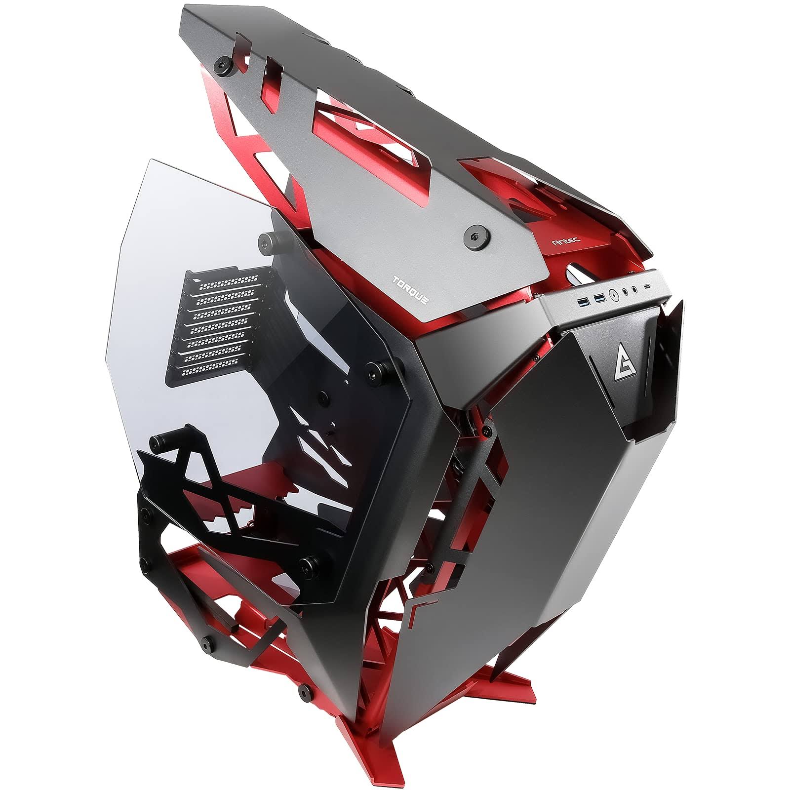 Antec Torque Black / Red Aluminum ATX Mid Tower Computer Case/ Winner