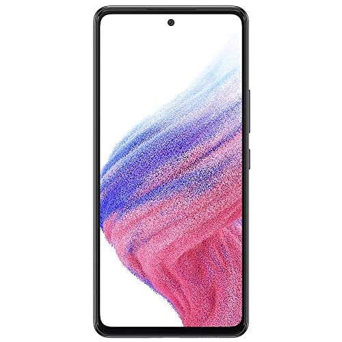 SAMSUNG Galaxy A53 5G (128GB, 6GB) 6.5'' 120Hz Full HD+, IP67 Water Resistant, Dual SIM GSM 4G Volte Unlocked (for US + Global) International Model A536E/DS (25W Charging Cube Bundle, Awesome Black)
