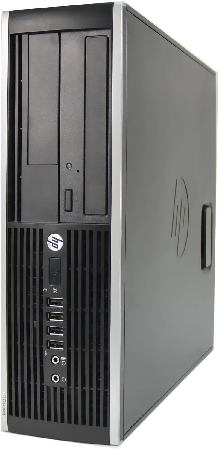 HP Elite Desktop Computer, Intel Core i5 3.1GHz, 8 GB RAM, 500 GB HDD, WiFi, Keyboard & Mouse, Dual 17in LCD Monitors Brands Vary (Upgrades Available) DVD-RW, Windows 10 (Renewed)