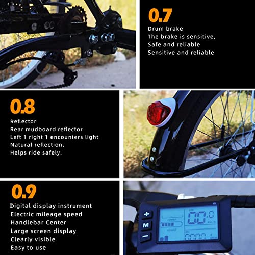 Electric Tricycle for Adults, 350W 36V Electric Trike Motorized Three Wheel Electric Bicycle, 3 Wheels Adult Electric Tricycle with Large Basket