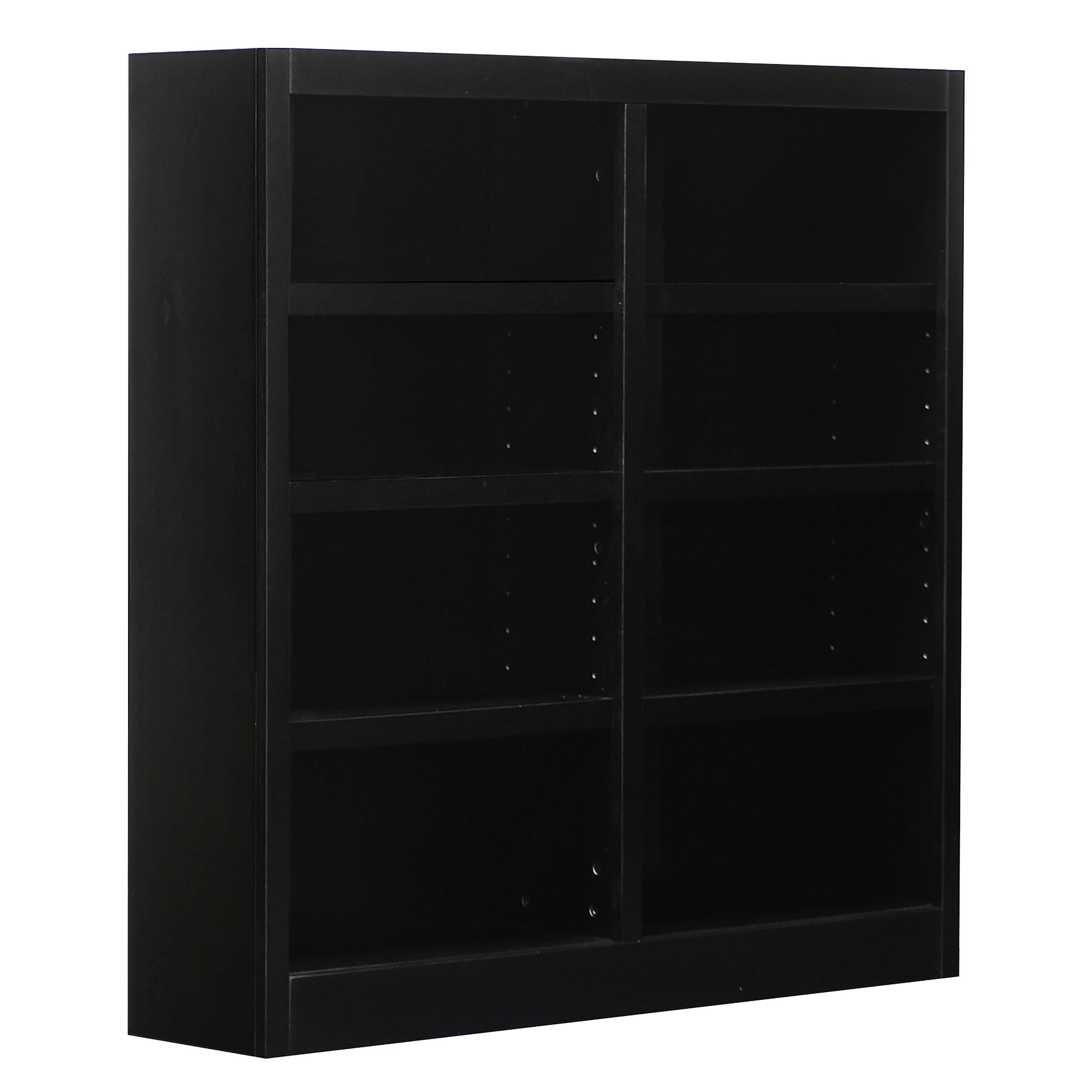 Concepts in Wood Double Wide Bookcase 8 Shelves Espresso