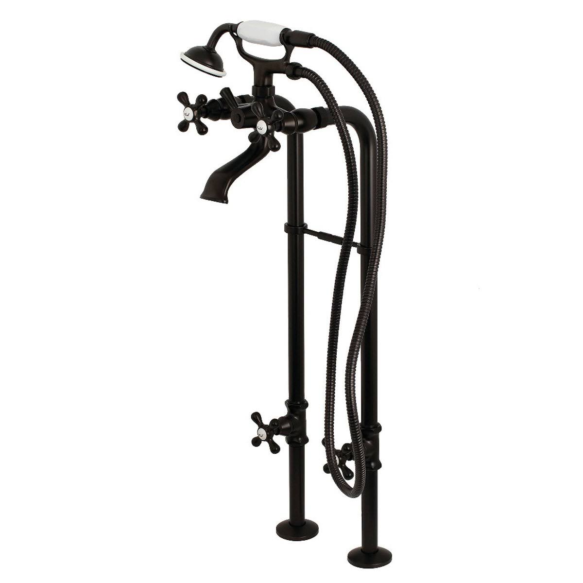 Kingston Brass Freestanding Tub Faucet CCK266K3 Vintage Brass