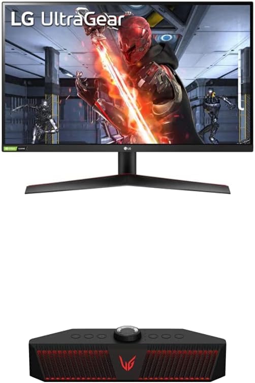 LG 27GN750-B UltraGear Gaming Monitor 27” FHD (1920x1080) IPS Display, 1ms Response, 240HZ Refresh Rate, G-SYNC Compatibility, 3-Side Virtually Borderless Design, Tilt, Height, Pivot Stand - Black