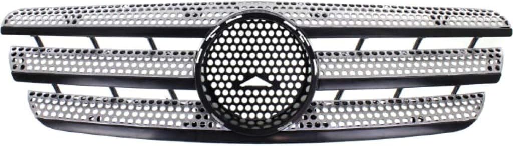 For Mercedes-Benz ML500 Grille Assembly 2002 03 04 2005 | Silver Shell and Insert | Plastic | MB1200140 | 66880352