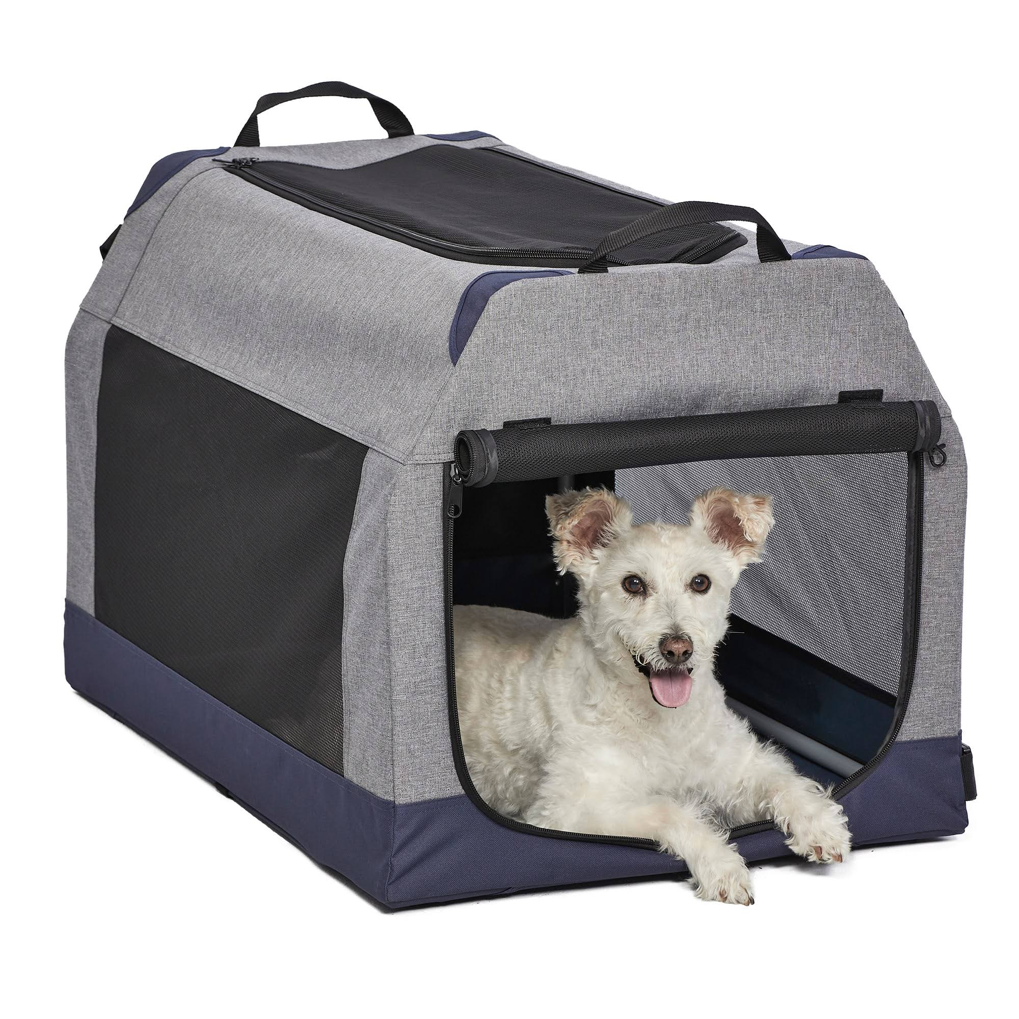 Midwest Canine Camper Dog Tent Crate, Gray, Medium