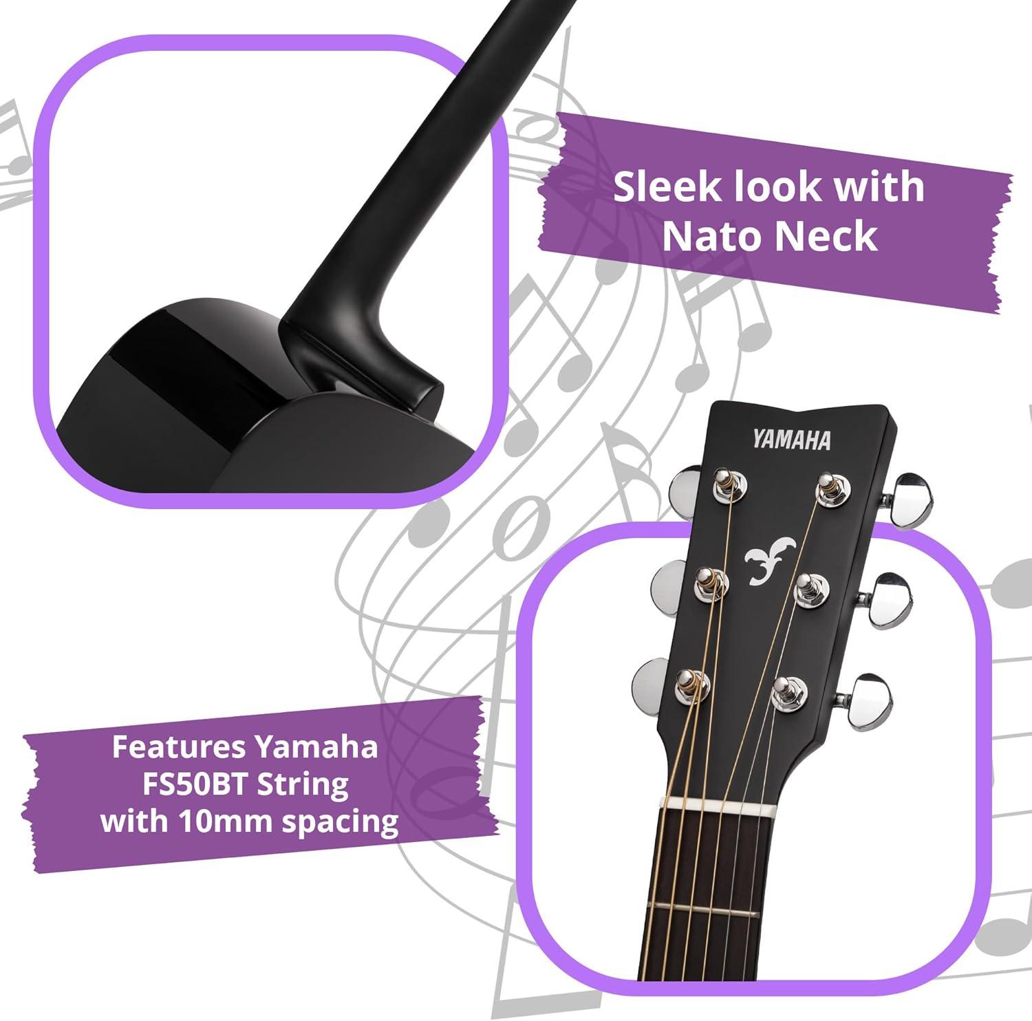 Yamaha FG800J Solid Spruce Top, Traditional Western Gloss Finish Body, 6-String Right-Handed Acoustic Guitar with Rosewood Fingerboard and Bridge (Black)