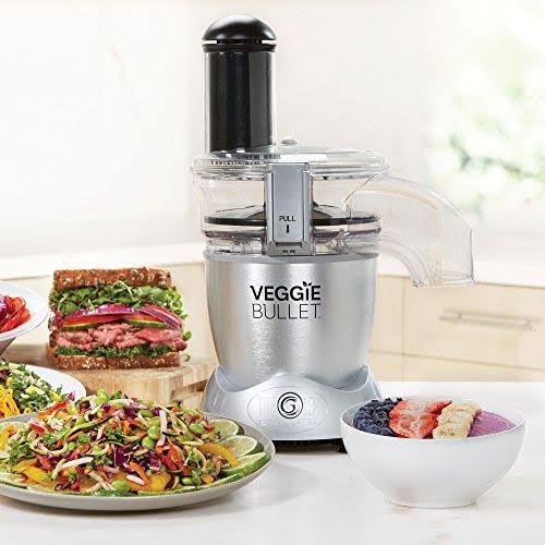 Veggie Bullet Electric Spiralizer u0026 Food Processor, Silver