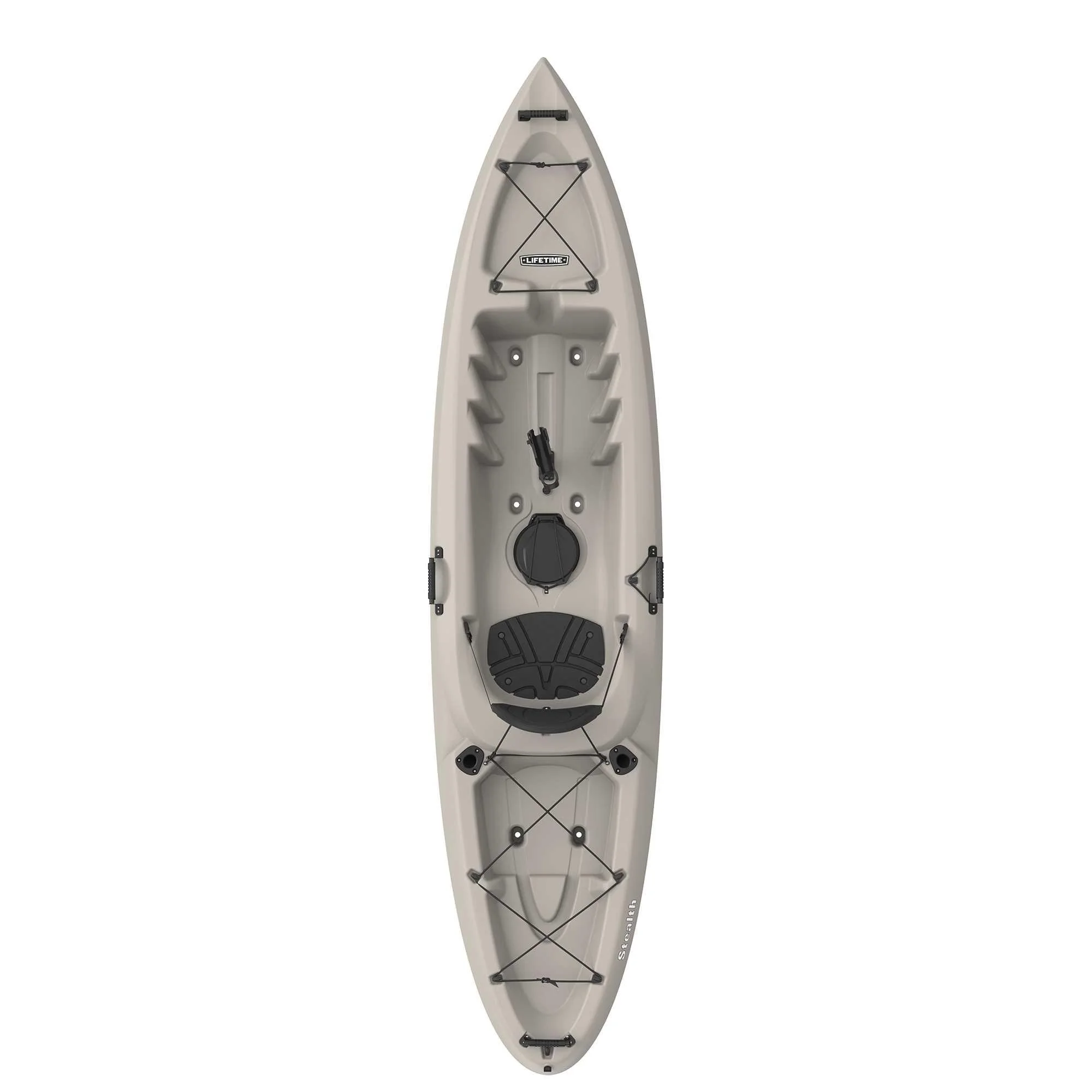 Lifetime Stealth Angler 110 Sit-on-Top Fishing Kayak, Sandstone (90514)