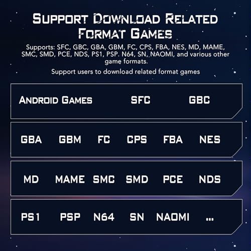 Retro Handheld Game Console with Android System, RK35XX, HD 5.55 Inch Touch Screen, 4000mAh Battery, Support HDMI Output, WiFi, Portable Gaming Device with 64G MicroSD Card