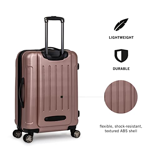Kenneth Cole REACTION Renegade Luggage Expandable 8-Wheel Spinner Lightweight Hardside Suitcase, Seafoam, 20-Inch Carry On
