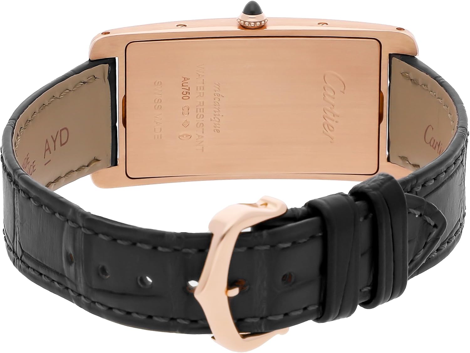 CARTIER Tank Manual Wind Black Dial watch WGTA0025 (Pre-Owned)