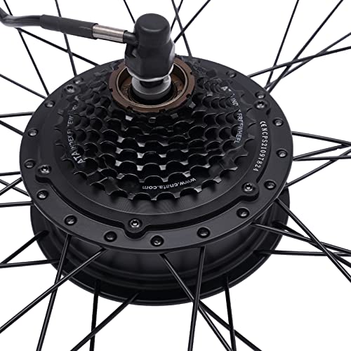 Electric Bicycle Motor Kit, 24 E-Bike Rear Wheel Conversion Kit, 36V 500W E-Bike Cycling Hub Conversion Dual Mode Controller, Electric Bike Conversion Kit with Display