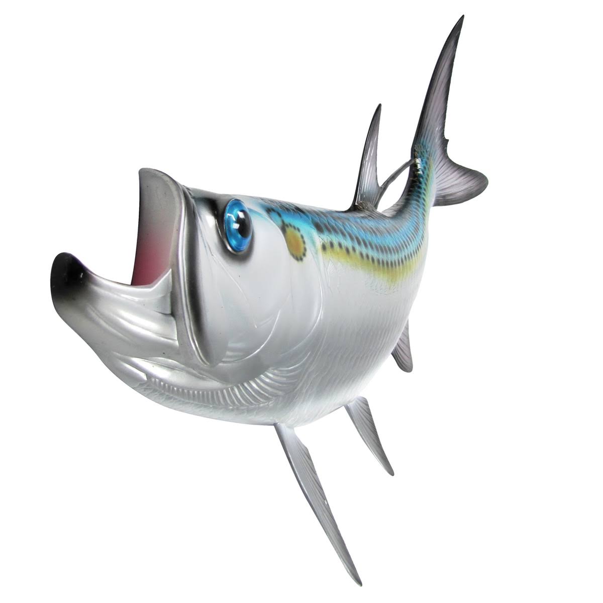 Treasure Gurus 48x22 Tarpon Saltwater Trophy Taxidermy Wall Mount Fish Hand Painted Lifelike Plaque