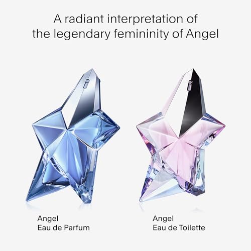 Mugler Angel - Eau de Toilette - Women's Perfume - Floral & Woody - With Peony, Praline, and Wood Accord - Long Lasting Fragrance