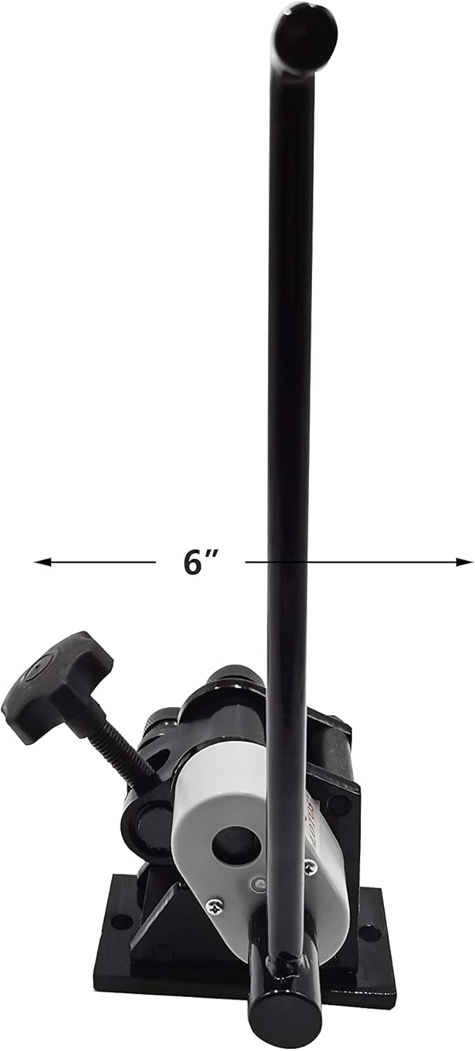 Lotos RR01 Portable Hand Crank Ring Roller Up to 1/4 Round Stock & 3/16 x 1 Flat Stock and 3 or Larger Circular Rings Capacity