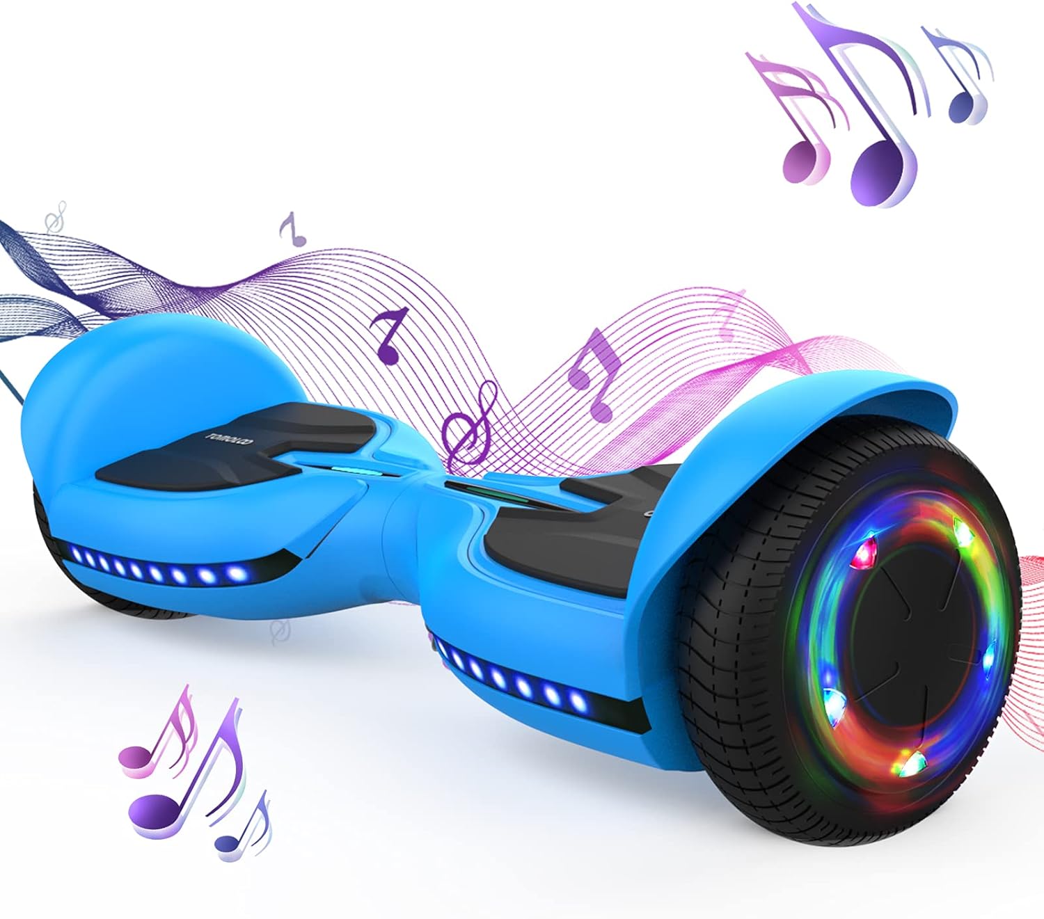 TOMOLOO Hoverboard for Kids Ages 6-12 with Bluetooth Speaker and LED Flashing Lights,Electric Hover Board with UL2272 Certified,Two-Wheel Mechanical Self Balancing Hoverboards for Boys and Girls