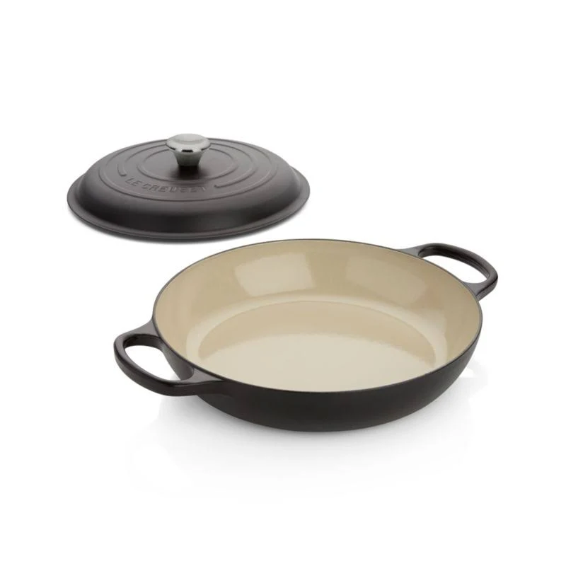 Le Creuset Signature Cast Iron 3.5-Quart Licorice Braiser