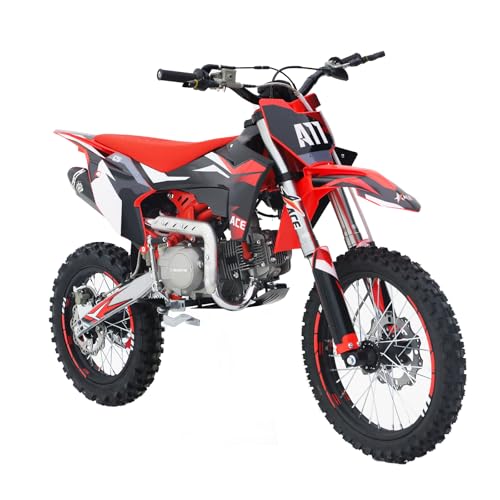 A11 125CC Dirt Bike Powered by ZONSEN Engine, 4-Speed Manual Clutch, Kick Start, Big 17“/14” Tires!