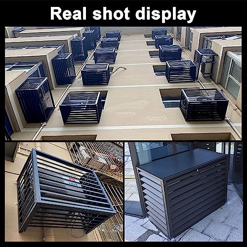 air Conditioner Fence for Outside Units Outdoor Privacy Fence Panels,AC Covers for Outside to Hide Air Conditioner & for Outdoor Privacy, Aluminum Alloy Space Divider Trash Can Enclosure Flower Stan