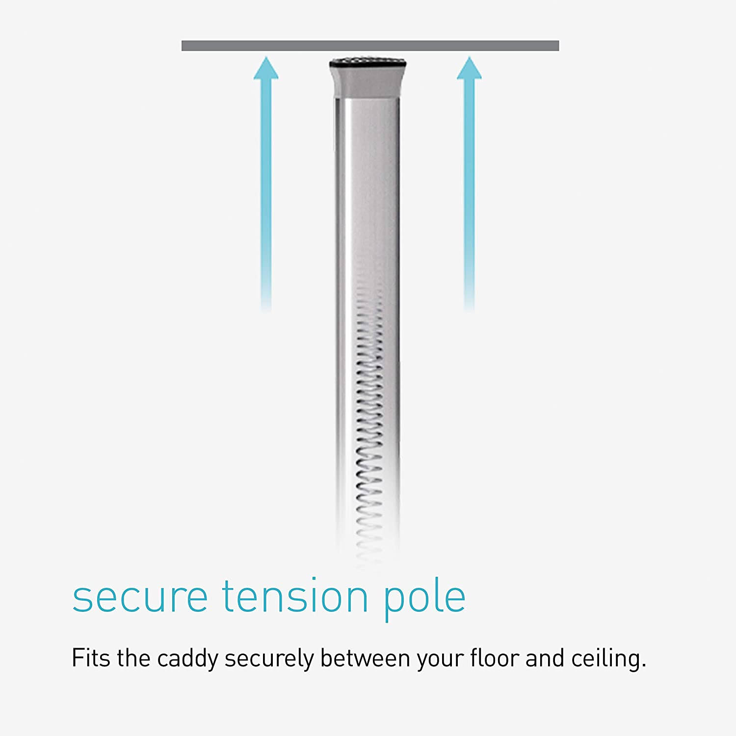 simplehuman 8& Tension Shower Caddy Stainless Steel