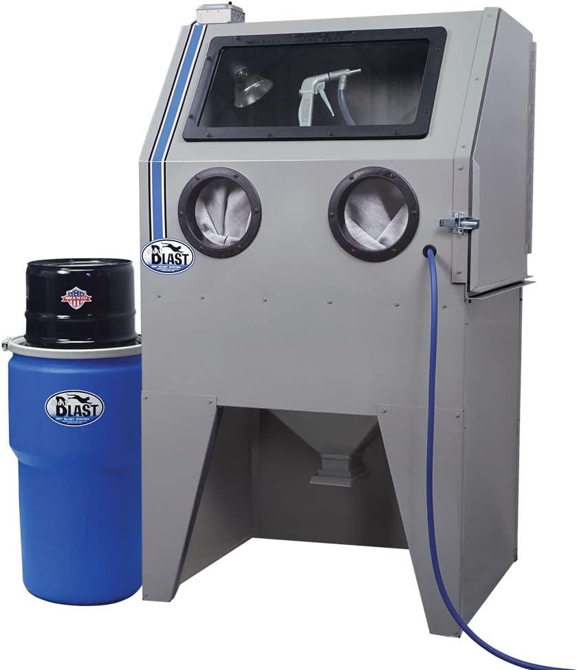 TP Tools® USA 2834 Skat Blast Sandblast Sandblasting Cabinet with HEPA Vacuum, 34"W x 28"D x 28"H Work Area, Made in USA