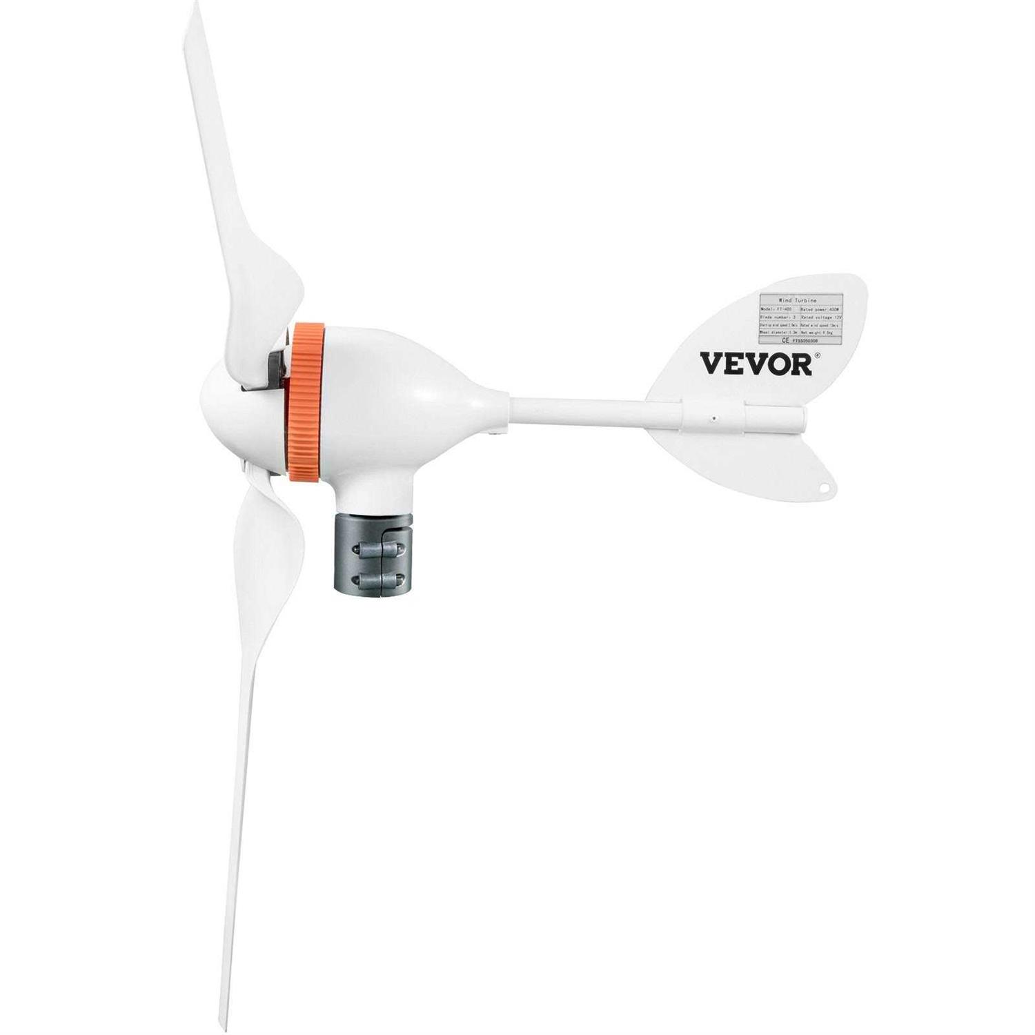 VEVOR Wind Turbine Generator 12V/AC Wind Turbine Kit 400W Wind Power Generator with MPPT Controller 3 Blades Auto Adjust Wind YFLFDJKZQFSYSSF0CV0 - Shop Hardware Tools Online Store