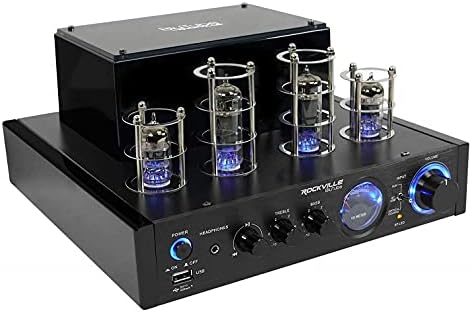 Rockville BluTube WD 70w Bluetooth Tube Amplifier/Home Stereo Receiver 2-Tone