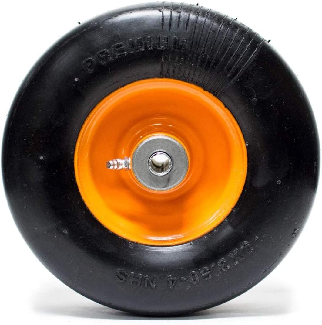 EPR 2PK Front Solid Tire Assembly Replacement for Scag 48307 Puncture Proof No Flat 9x3.50-4