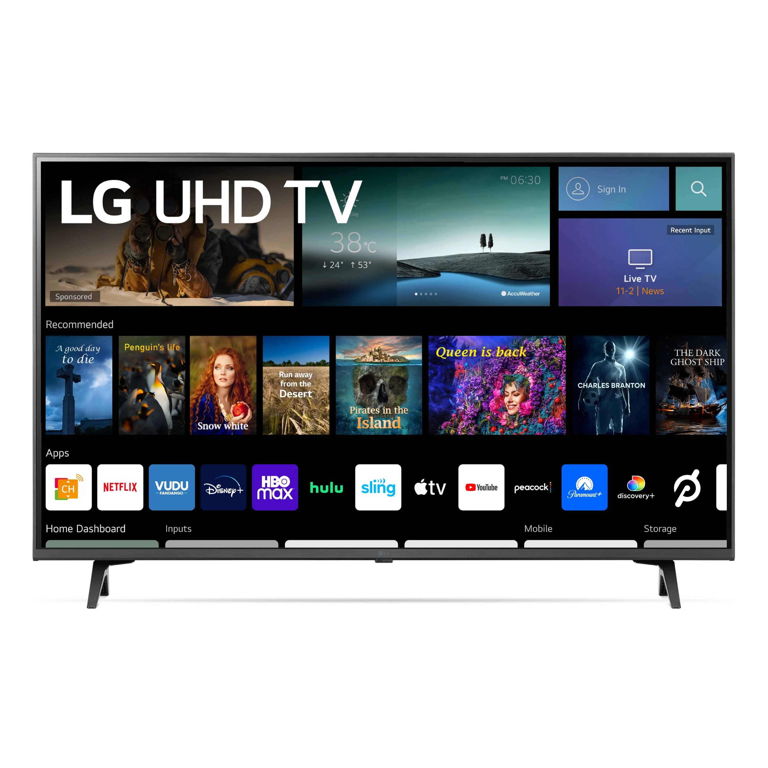 LG 43�� 4K UHD Smart TV 2160p webOS, 43UQ7070ZUD