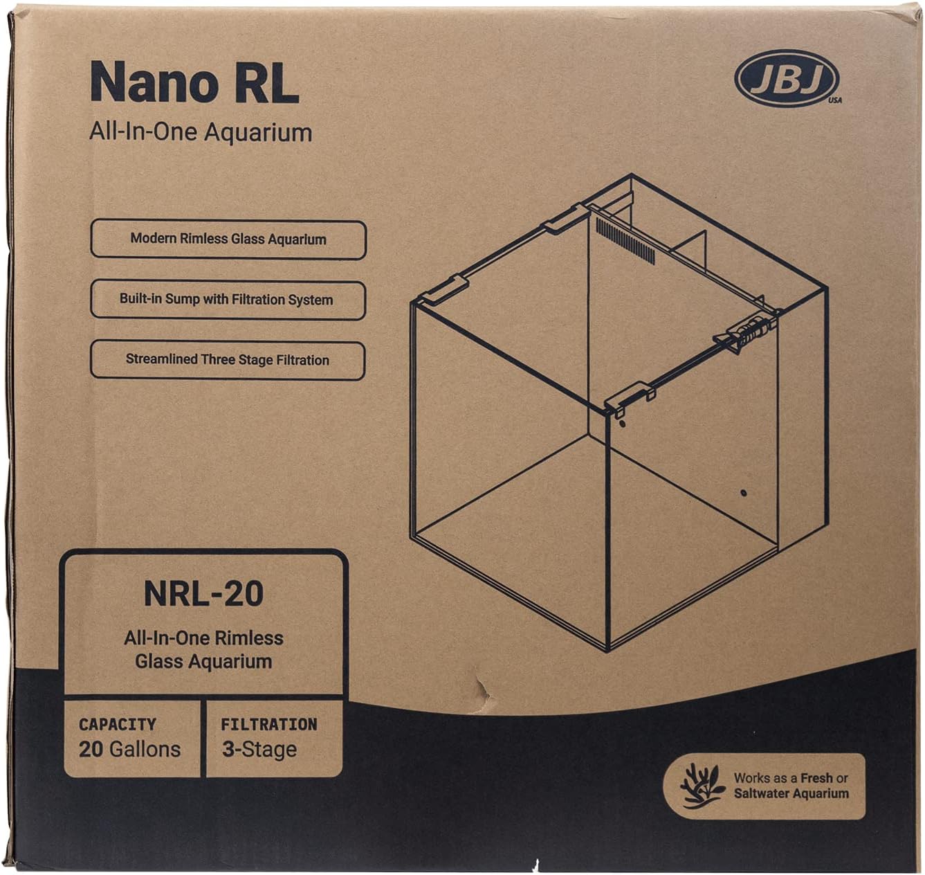 Nano Rimless - 20-Gallon // All-in-One Aquarium