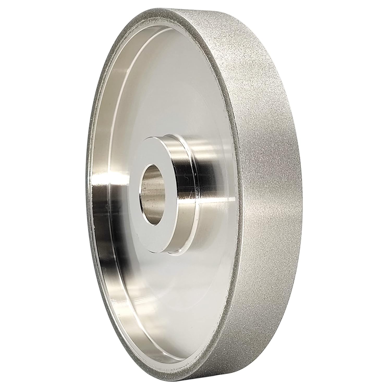 CAQUXIL CBN Grinding Wheel 6 Dia x 1 Wide, 1 inch Arbor, Sharpen High Speed Steel Cutting Tools, Diamond Grinding Wheel Grit #320
