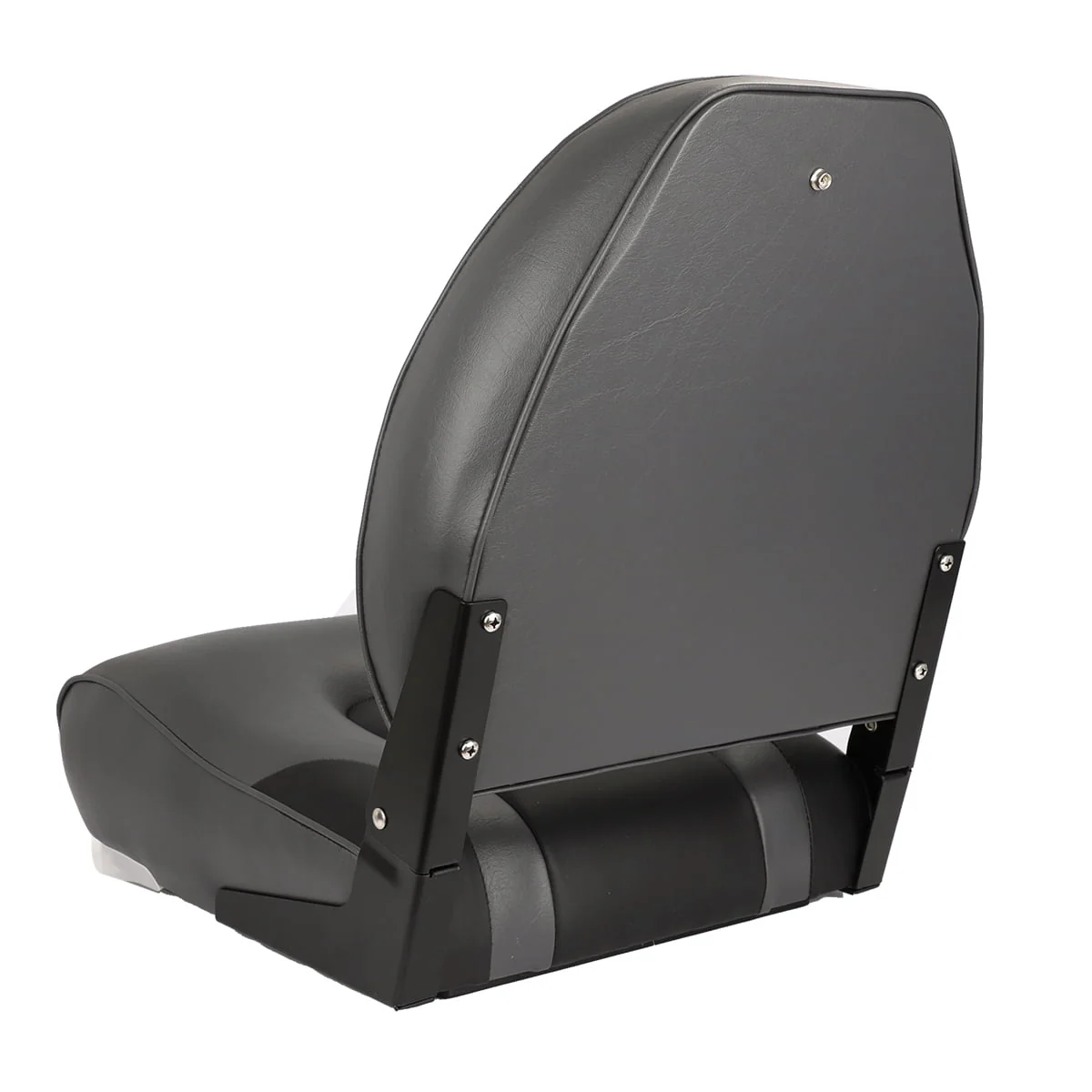 NORTHCAPTAIN S1 Pro Premium High Back Folding Boat Seat,Stainless Steel Screws Included,Charcoal/Black(2 Seats)