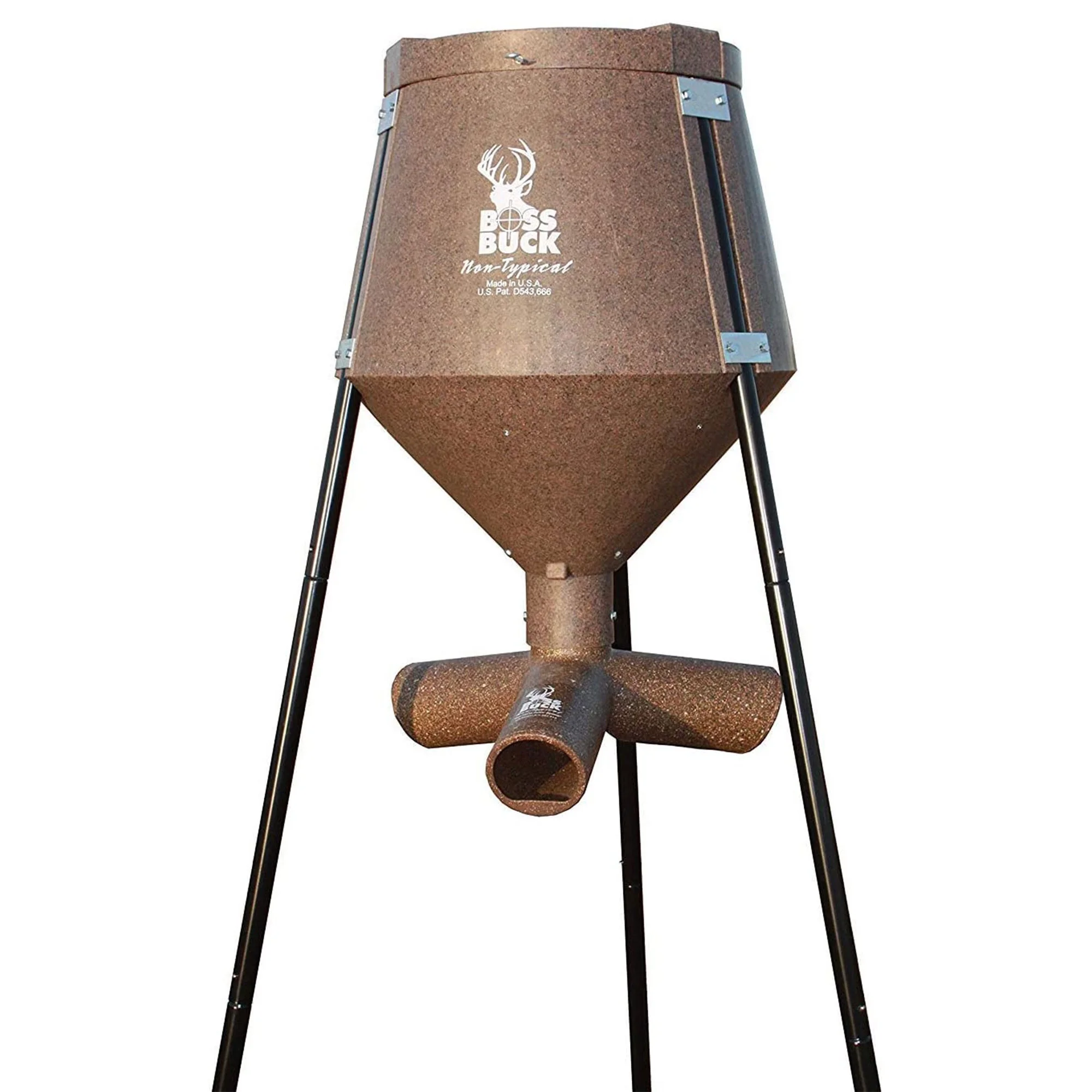 Boss Buck Gravity Fed Tripod Deer Corn & Protein Pellet Feeder (3 Pack)